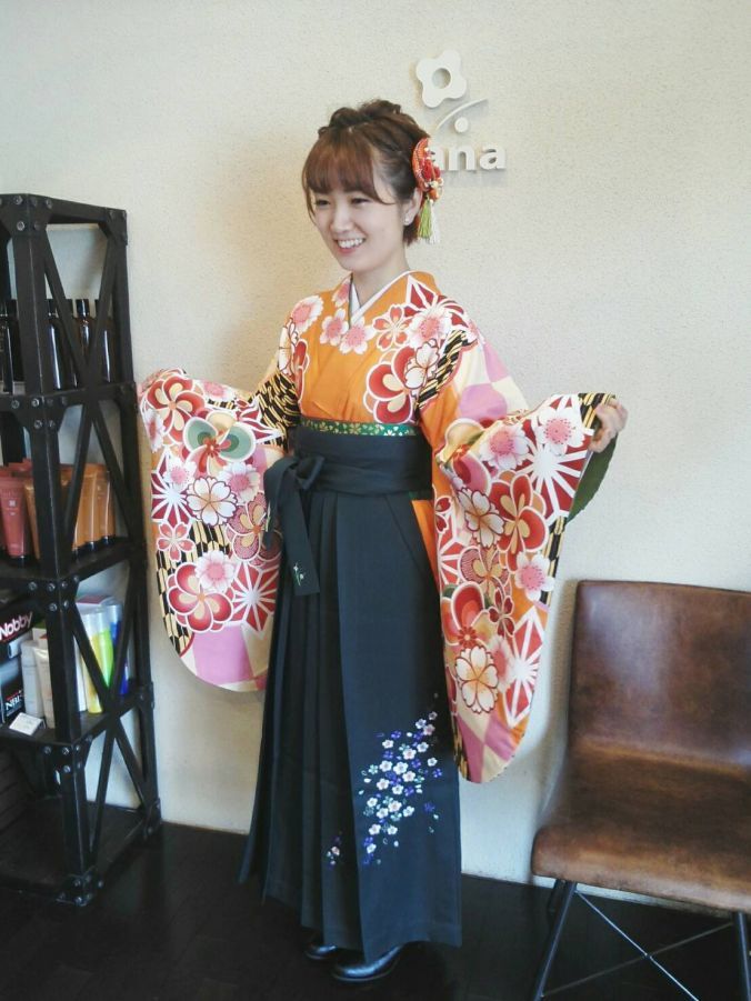 ヘアスタイル 卒業式袴のお着付け Hana 佐賀県 佐賀市のヘアサロン 美容室の検索 予約は佐賀 Be