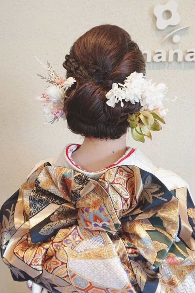 ヘアスタイル ご結納の和装アップスタイル Hana 佐賀県 佐賀市のヘアサロン 美容室の検索 予約は佐賀 Be