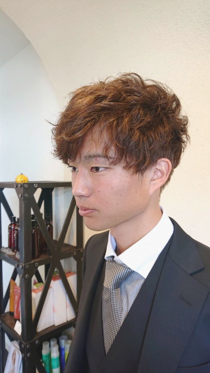 ヘアスタイル 成人式21 メンズセット Hana 佐賀県 佐賀市のヘアサロン 美容室の検索 予約は佐賀 Be