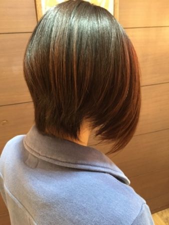 ヘアスタイル 前下がりボブスタイル Romeo Hair Spa Luxury